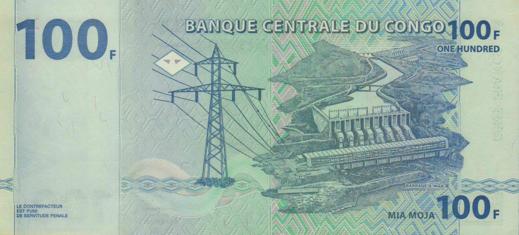 Congo 100 2000 UNC P-92A
